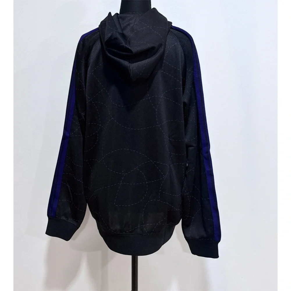 NWT NEEDLES x DC Shoes Edition Black & Purple Hoodie Sweater Jacket M​